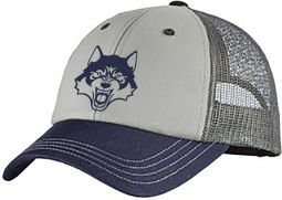 District Tri-Tone Mesh Back Cap, Chrome/Navy/Charcoal